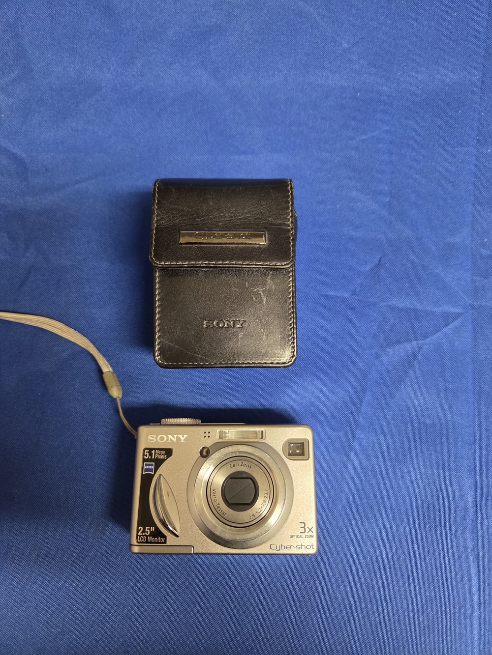 Sony Silver Cyber-shot 5.1MP Digital Camera with Case